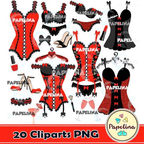 Kit Digital Lingerie Preto E Vermelho Elo Produtos Especiais