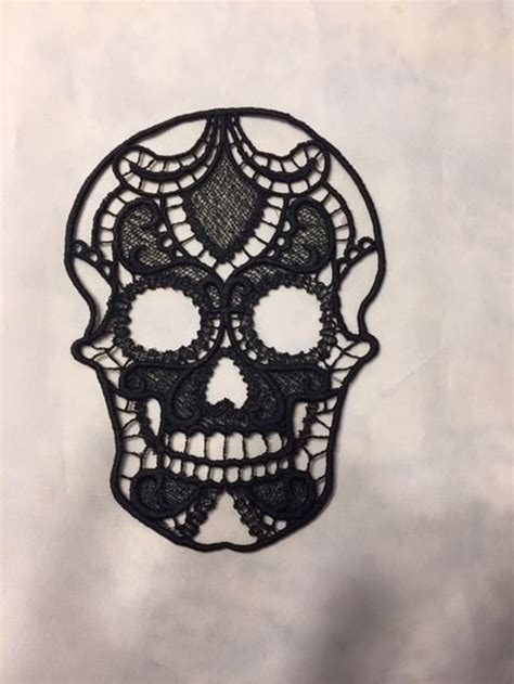 Lace Skull Etsy