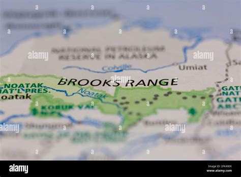 Brooks range alaska map hi-res stock photography and images - Alamy