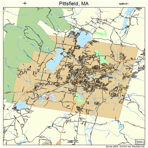 Pittsfield Massachusetts Street Map 2553960