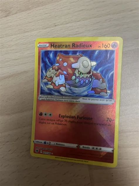 CARTE POKEMON HEATRAN RADIEUX 027 189 HOLO Epée et Bouclier 10 EB10 FR