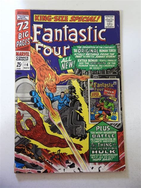 Fantastic Four Annual Vg Condition Comic Books Silver Age