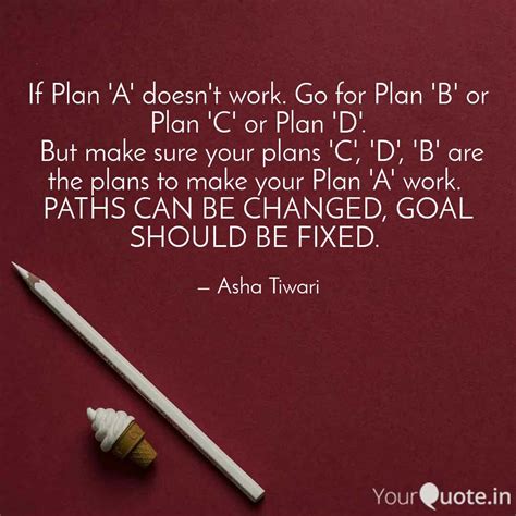 If Plan A doesn t work Quotes Writings by आsha YourQuote