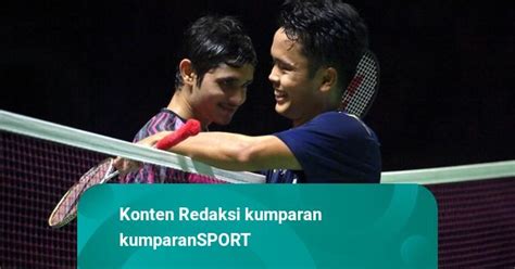 Foto Perjuangan Anthony Ginting Bungkam Wakil India Di Indonesia Open