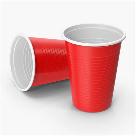 Red Plastic Cups 3D model - TurboSquid 1912914