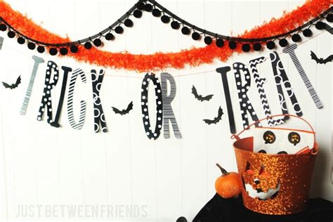 Trick or Treat Banner | Free Printable - Just Jonie