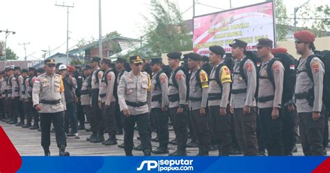 Polres Asmat Gelar Apel Pasukan Pengamanan TPS Pemilu 2024