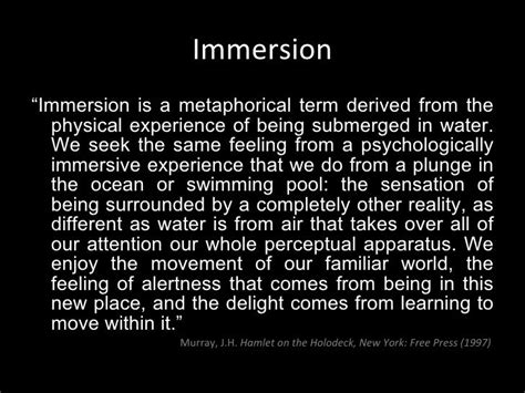 What Does Complete Immersion Mean