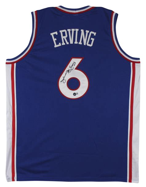 Julius Dr J Erving Signed Jersey Beckett Pristine Auction