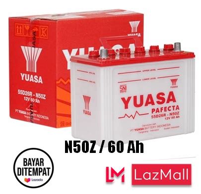 Aki Mobil Basah Yuasa Aki Mobil Basah Yuasa Aki Mobil N50Z 12 Volt 60