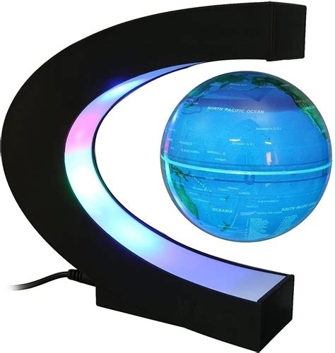 Amazon Senders Floating Globe With Led Lights C Shape Magnetic