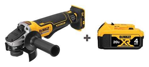 DEWALT Grinder Kit, 20.0V, 4-1/2" Size, Cordless - 317D26|DCG413B ...