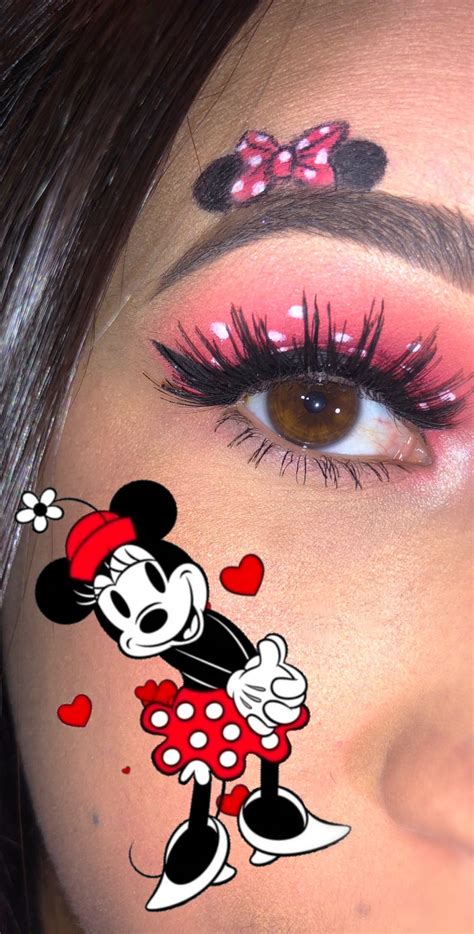 Minnie Mouse Makeup In Disney Makeup Disney Inspired Makeup