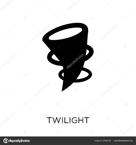 Twilight Icon Twilight Symbol Design Weather Collection Simple Element