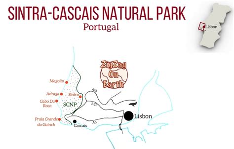 Things To Do In Sintra Cascais Natural Park Portugal Map