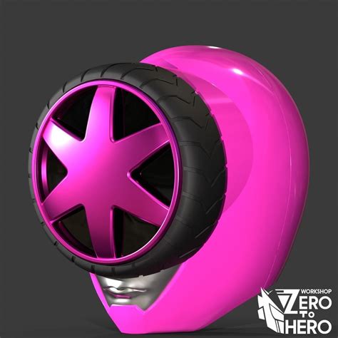 Super Sentai Boonboomger Pink Ranger Helmet 3D Model 3D Printable