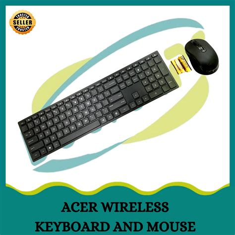 New Acer Wireless Keyboard And Mouse Shopee Malaysia