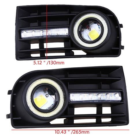 POSSBAY LED DRL Daytime Running Lights For VW Golf MK5 2004 Angel Eye