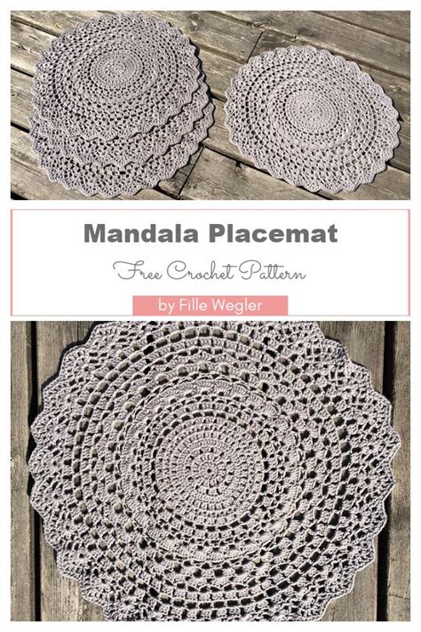 Mandala Placemat Free Crochet Pattern Artofit