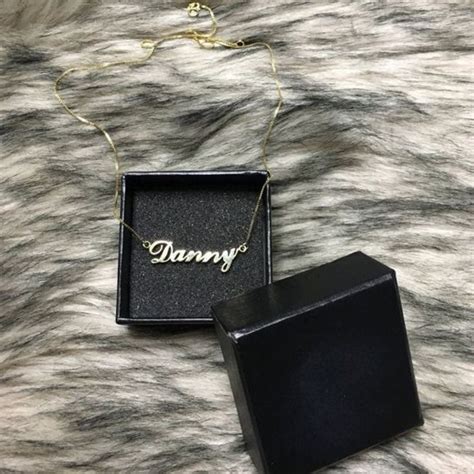 Danny Name Necklace on Mercari | Gold name necklace, Gold triangle ...