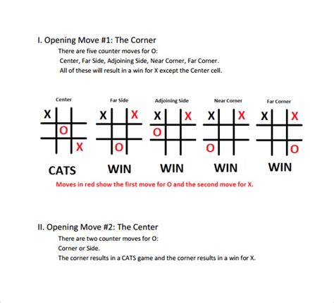 Tic Tac Toe Word Template