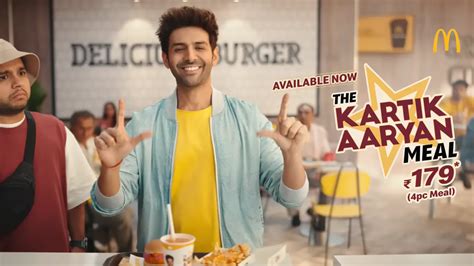 McDonald S Introduces The Kartik Aaryan Meal Ad Campaign