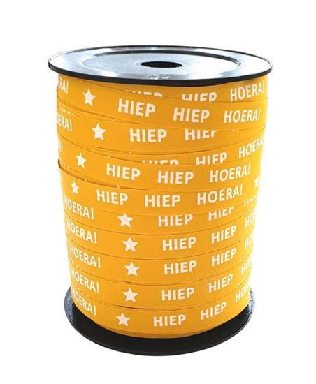 Cadeaulint Hiep Hiep Hoera Paperlook 10mm Creatief En Kado Kado