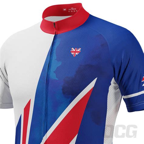 Mens Uk Badge Union Jack Short Sleeve Cycling Jersey Only 4999