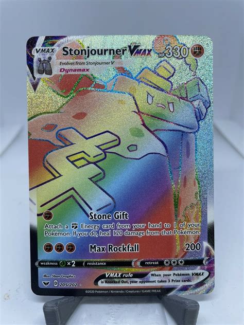 Toys Hobbies Toys Stonjourner VMAX 205 202 Secret Hyper Rare Pokemon