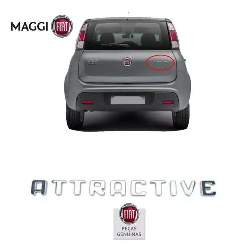 Emblema Traseiro Fiat Attractive Original Mopar promoção MAGGI FIAT