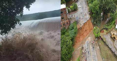 Tragédia na Bahia Barragens se rompem por causa das fortes chuvas e