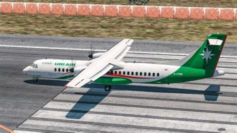 Aerosoft Atr72 500 Uni Air B 17001 2012 Present Aircraft Skins