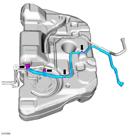 Ford Fusion Fuel Tank Pressure Sensor And Tube Removal And