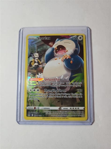 Snorlax Tg Tg Pokemon Lost Origin Nm Trainer Gallery Ebay