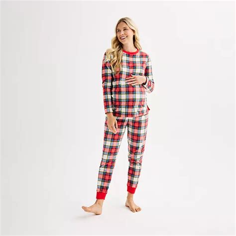 Maternity Jammies For Your Families® Jingle Bell Rock Fleece Pajama Top