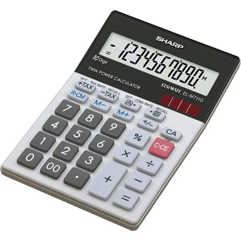 Stock Bureau Sharp Calculatrice De Bureau Mod Le El M Ggy Chiffres