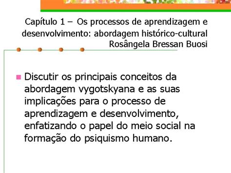 Psicologia Da Educao E Os Processos De Aprendizagem