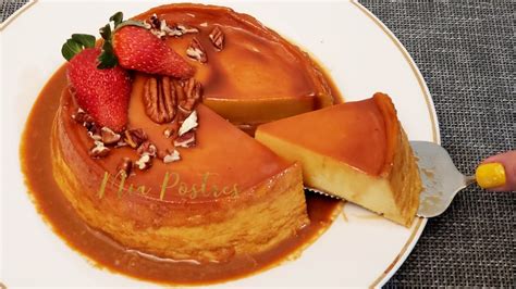 Flan De Rompope Delicioso Mia Postres Receta Facil Youtube