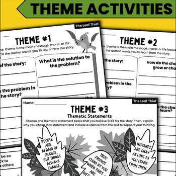 The Leaf Thief Book Companion Read Aloud Activities For Fall Tpt