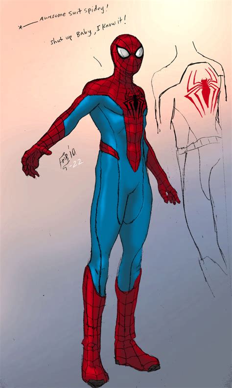 Spidey suit concept [Updated] by Kyomusha on DeviantArt