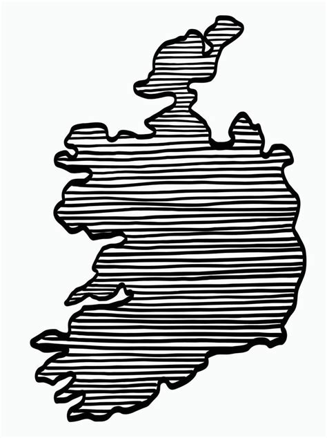 Dibujo A Mano Alzada Del Mapa De Irlanda Vector En Vecteezy