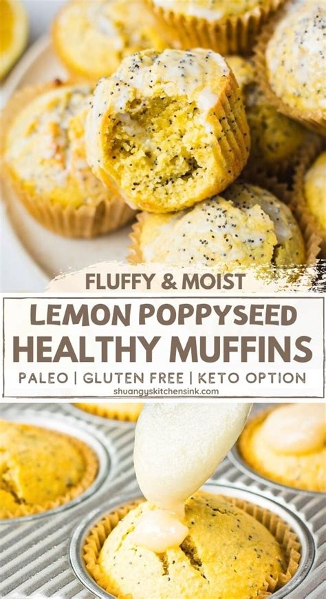 Lemon Poppy Seed Muffins Almond Flour Shuangy S Kitchensink