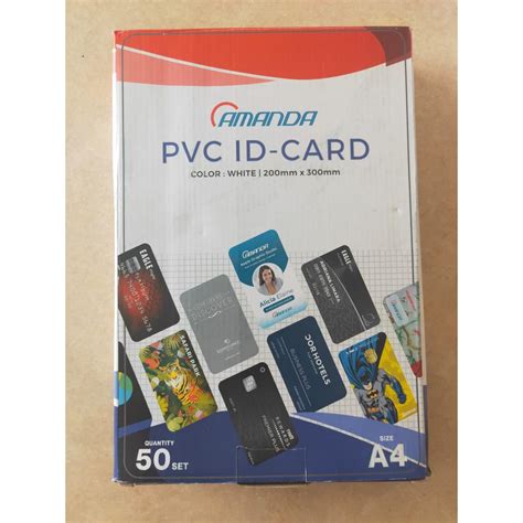 Jual Pvc Id Card Instant Sheet Tebal Mm Inkjet A Bahan Pvc Id