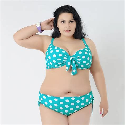 Aliexpress Buy 2015 New Arrival Polka Dot Fat Bikini Women Sexy