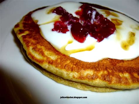 Jolka W Kuchni Pancakes Z Mascarpone I Malinami