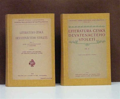 Kniha Literatura Esk Devaten Ct Ho Stolet I Ii Antikvari T