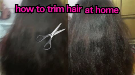 How To Trim Hair At Home YouTube