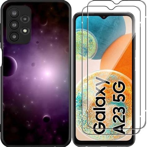 Coque Compatible avec Samsung Galaxy A23 M23 M13 4G et 2 Verre Trempé