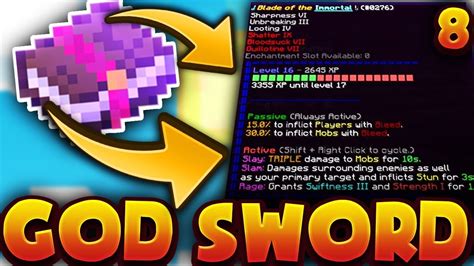 How To Build A God Sword Minecraft Skybounds Minecraft Skyblock