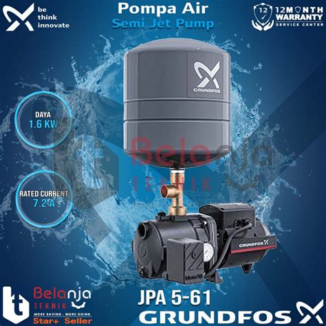 Jual Grundfos Mesin Pompa Air Jpa 5 61 Jp 5 Semi Jet Pump 8 Meter 1600